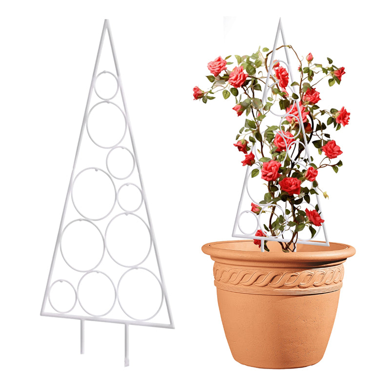 Nova Fir Trellis Metal Planter Stand - White media 3