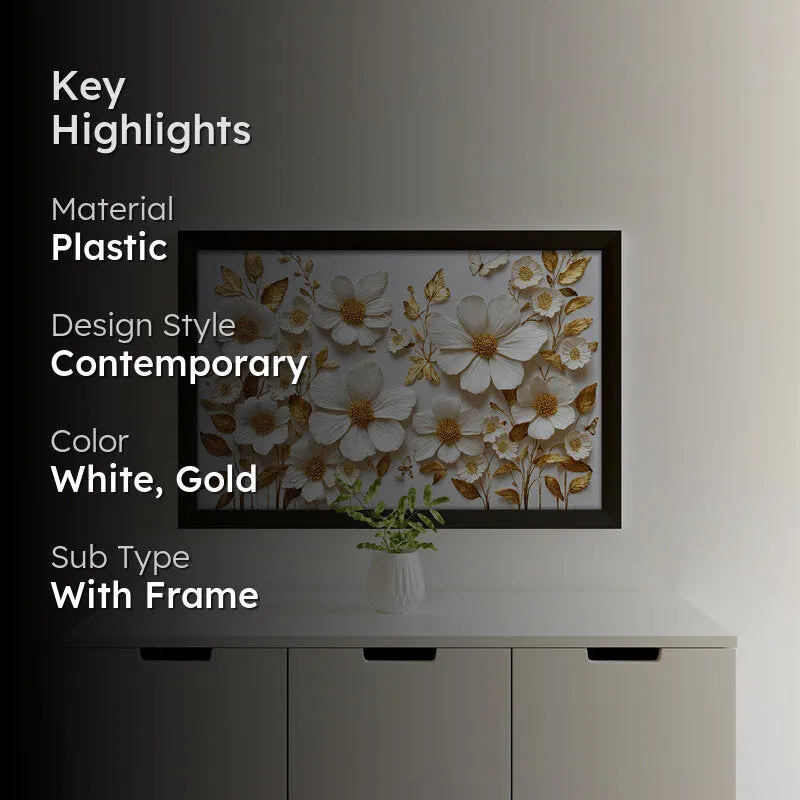 Daisy Realm Floral Wall Painting media 2