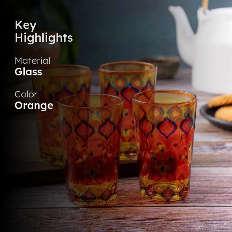 Dazzling Ikat Chai Glass - Set of Four media 2