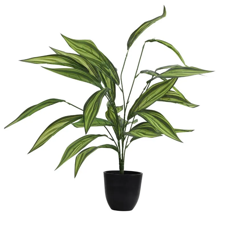 Artificial Croton Faux Plant With Pot - 2 ft media 3