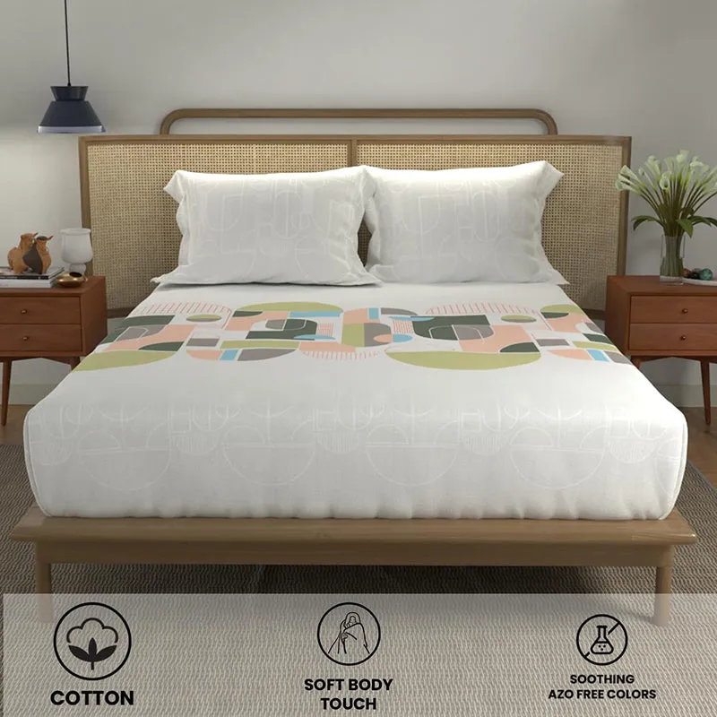 Urban Space Sphera Cotton Bedsheet (Multicolor) - 144 TC media 5