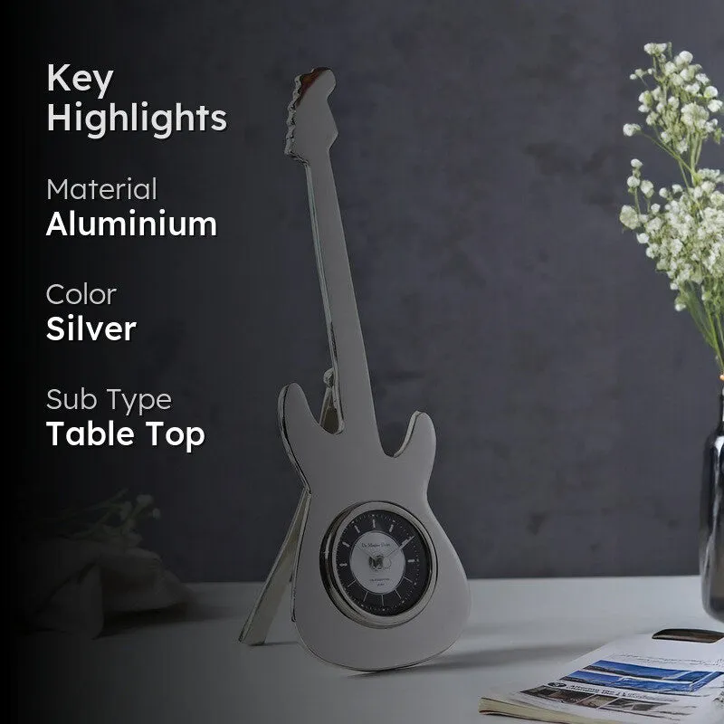 Encore Table Clock - Silver media 2