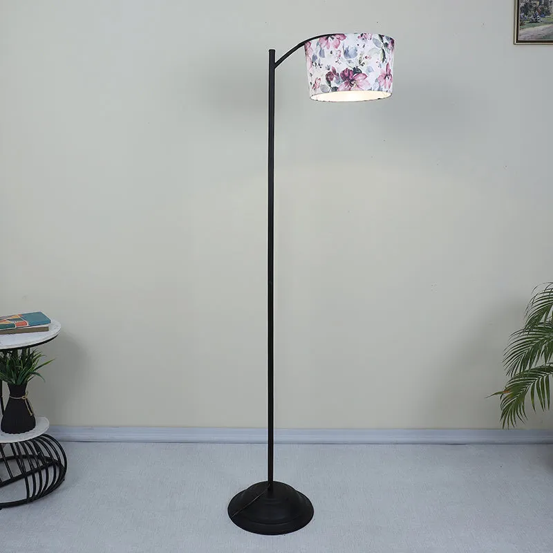 Lumikko Printed Arched Iron Floor Lamp media 2