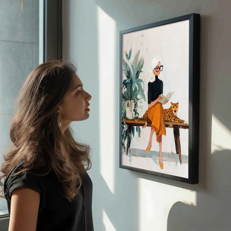 Jungle Journey Canvas Wall Painting - Black Frame media 5