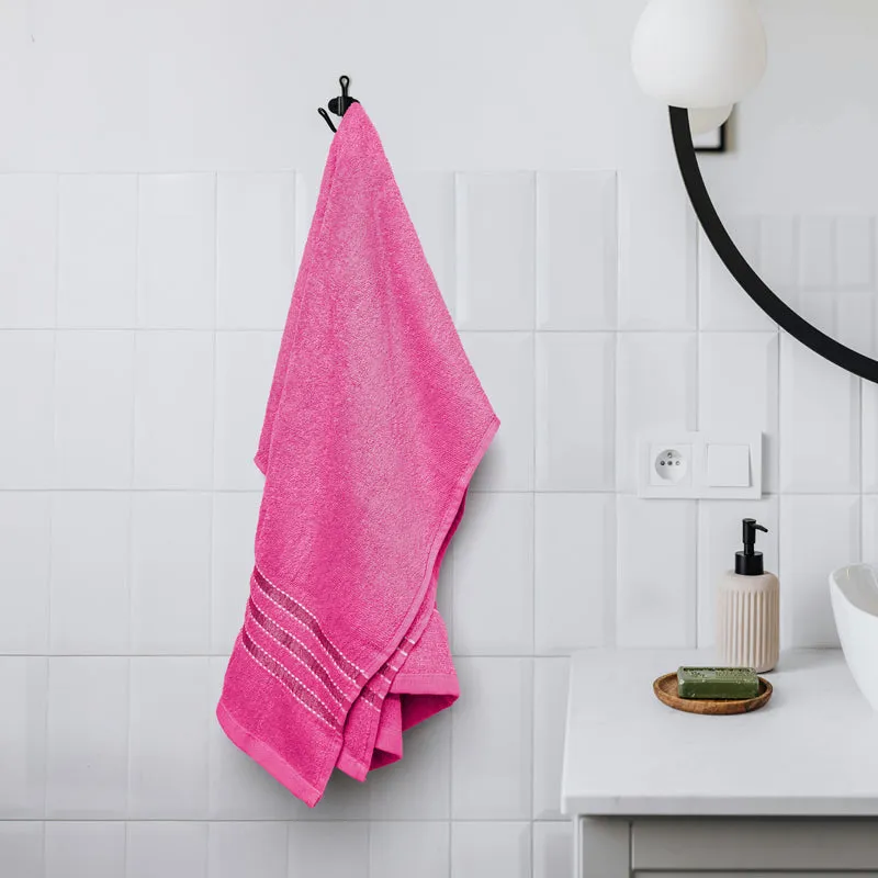Micro Cotton LuxeDry Comfort Solid Bath Towel - Pink media 1