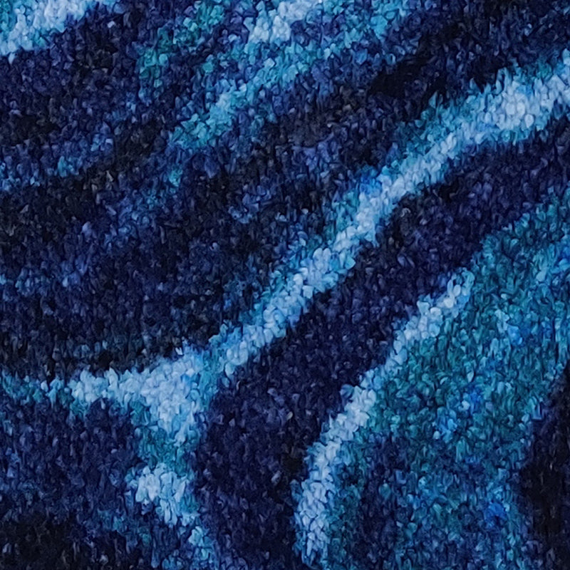 Alderman Abstract Micro Fiber Area Rug - Blue media 4