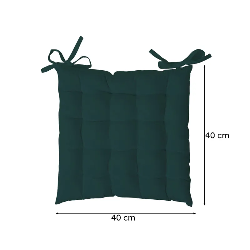Rowan Cotton Chair Pad (Botanical Green) - Set Of Two media 5