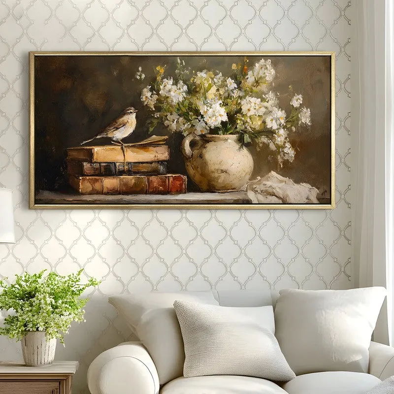 Romanticism Canvas Wall Painting With Frame media 4