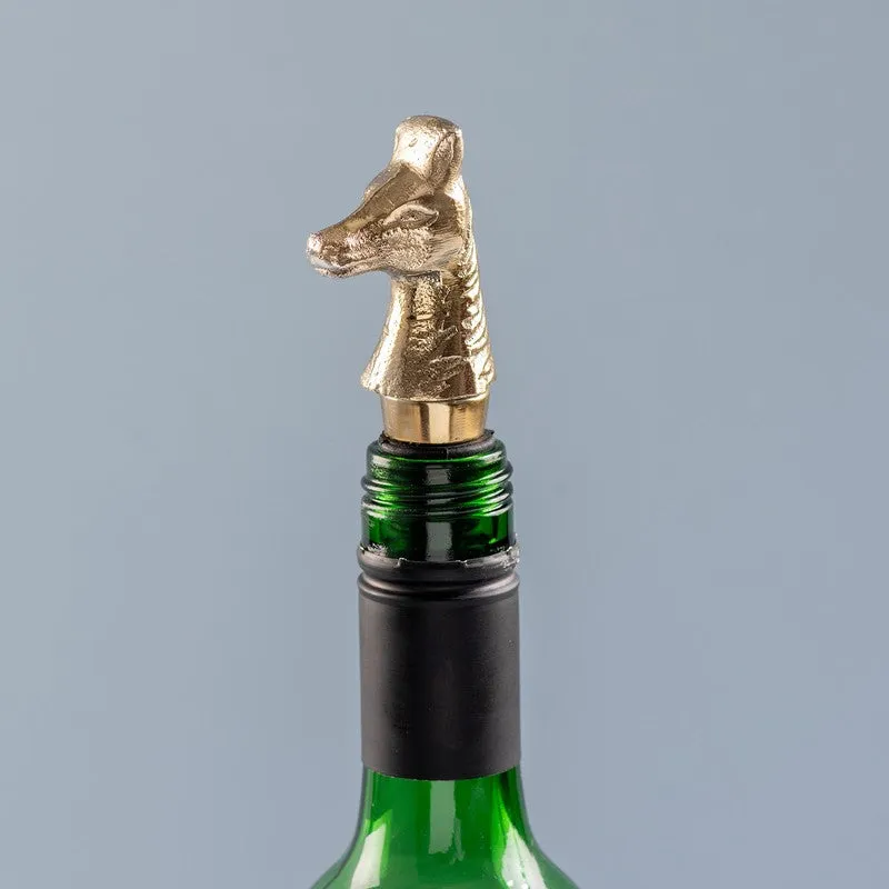 Spotted Safari Stainless Steel Pourer - Gold media 1
