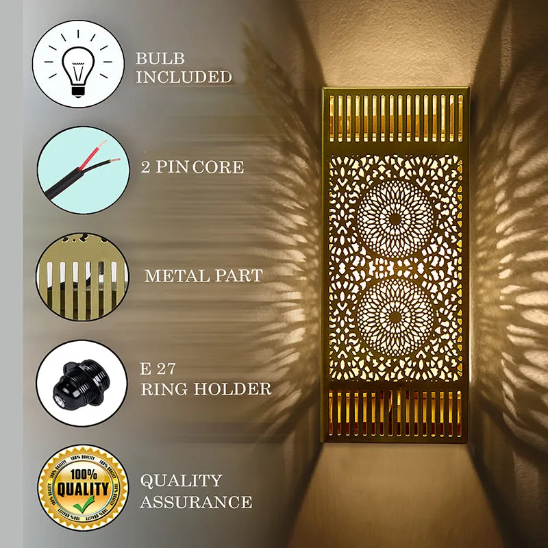Orna Box Fabric & Metal Wall Lamp media 4