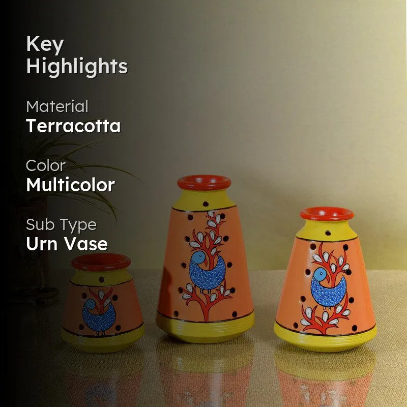 Milha Terracotta Vase - Three Piece Set media 2