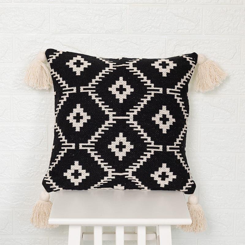 Black of Diamonds Cotton Cushion Cover media 2