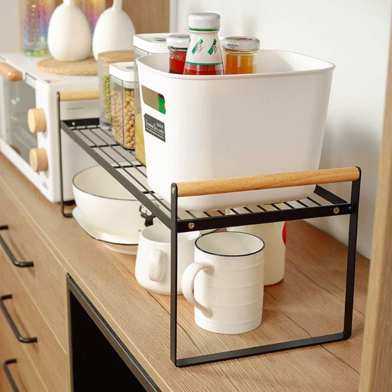 Kitchen Club Black Countertop Riser Table - Space-Saving Organizer media 3