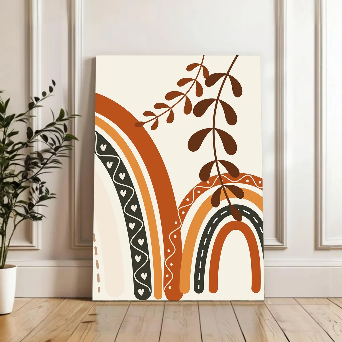 Boheme Bliss Cotton Canvas Wall Painting media 3