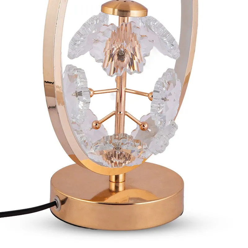 AarviDecor Hadley Accent Metal Table Lamp - Gold media 5