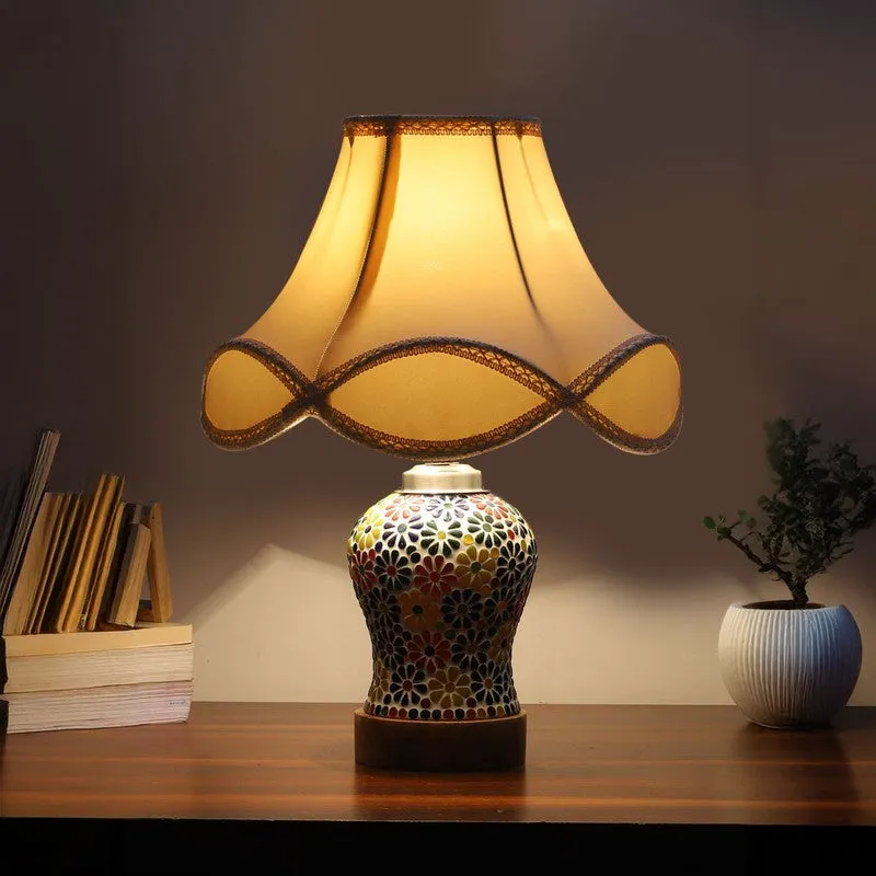 Aurelia Arc Wooden Table Lamp - Multicolor media 1