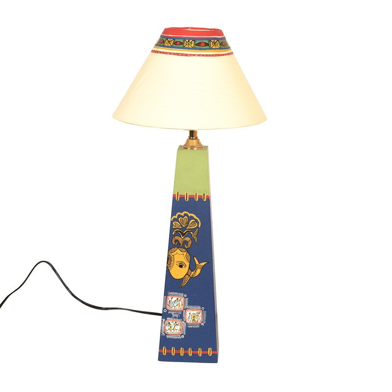 Kanshika Wooden Table Lamp - Multicolor media 4