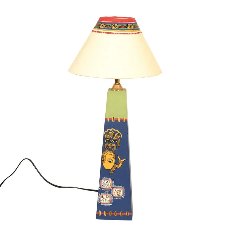 Kanshika Wooden Table Lamp - Multicolor media 4