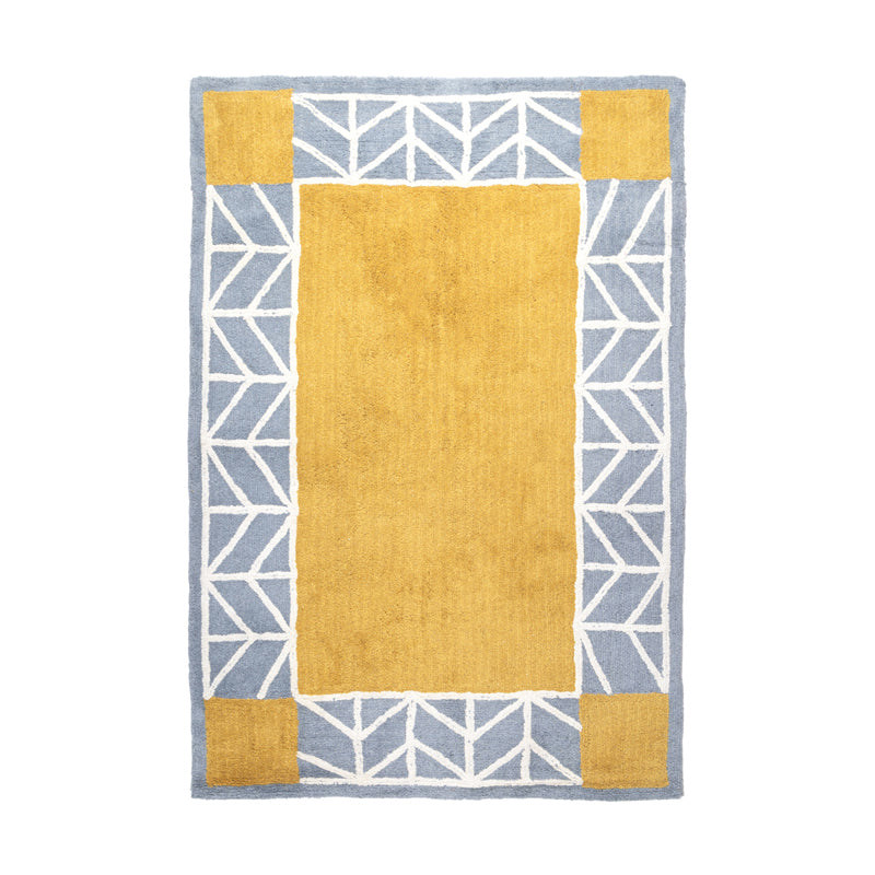 Cavora Cotton Bath Mat - Yellow & White