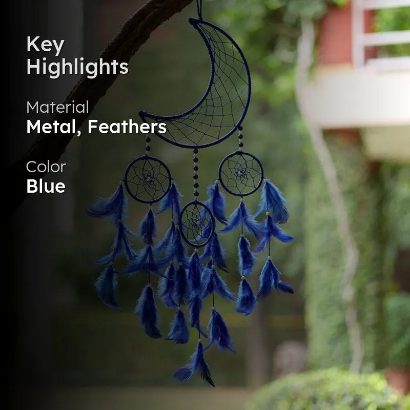 Luna Beam Dreamcatcher With Light - Dark Blue media 2