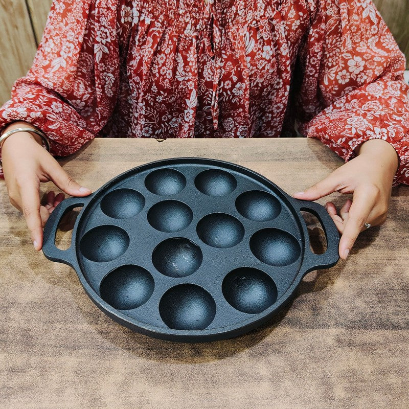 Appetta Cast Iron Paniyaram Pan - 25 CM media 6