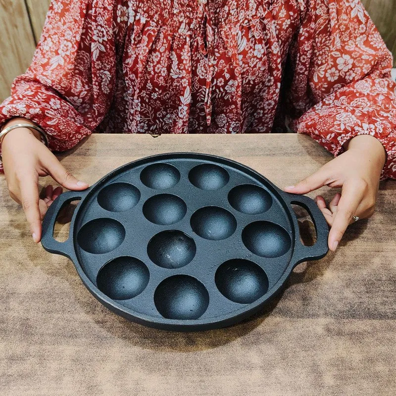 Appetta Cast Iron Paniyaram Pan - 25 CM media 6