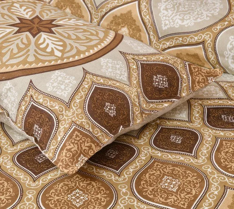 Mayuri Ethnic Cotton Bedsheet (Brown) - 160 TC media 6