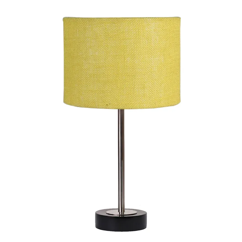 Sienna I Rodin Wooden Table Lamp - Yellow,Silver,Black media 4