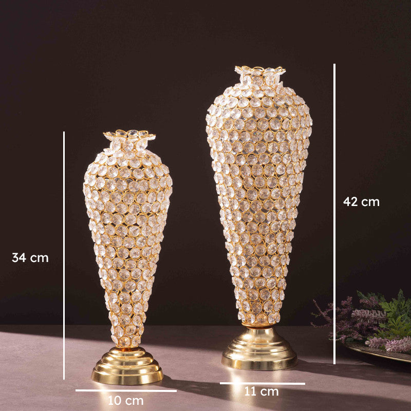 Irellis Luxe Vase (Gold) - Set Of Two media 7