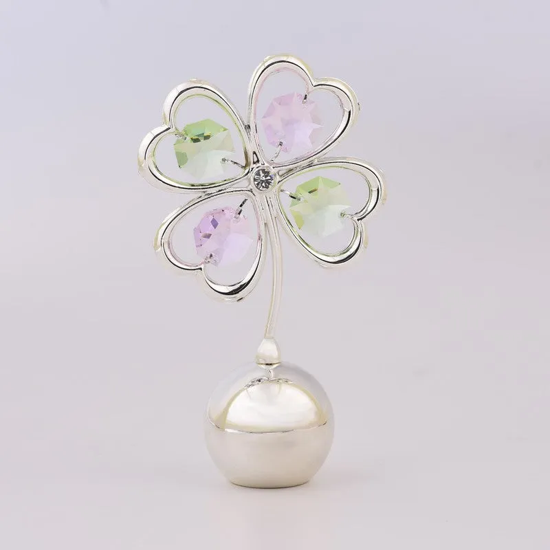 Floral Clubs Silver Plated Mild Steel Showpiece media 3