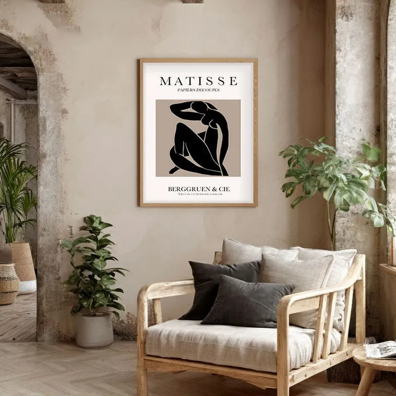 Bold Grace Canvas Wall Painting With Brown Frame media 4