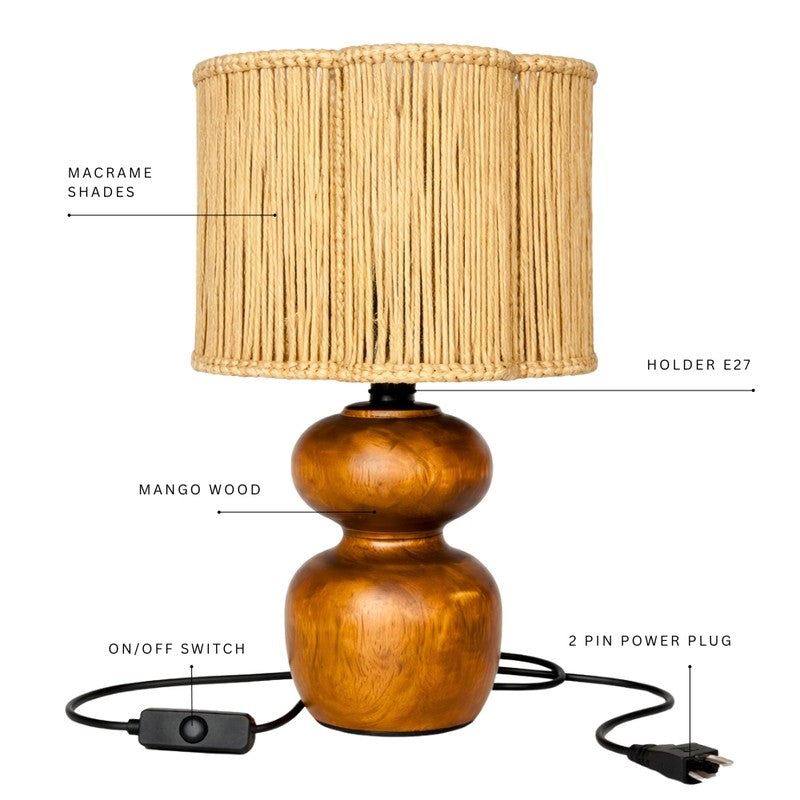 Carlton Accent Jute Table Lamp - Beige media 5