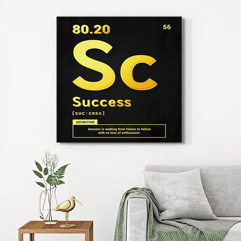 Success Typography Wall Painting media 1