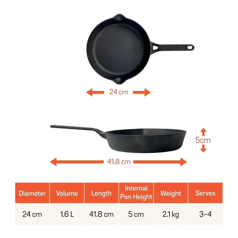 Meyer Cast Iron Frying Pan with Handle - 1600 mL/10.9 Inches media 10