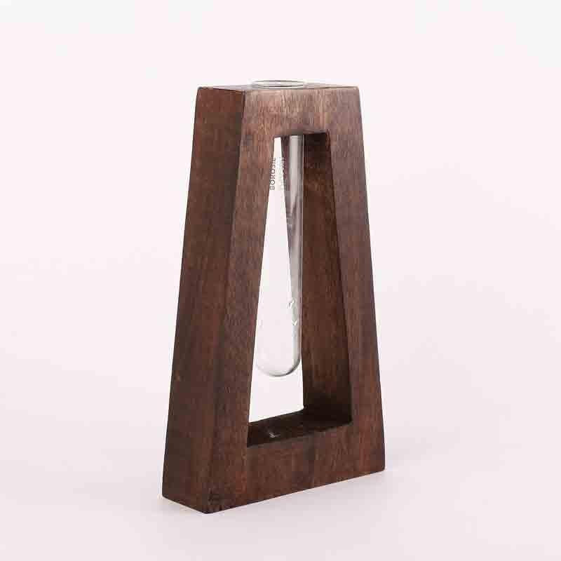 Rhombus Testube Planter - Dark Brown media 6