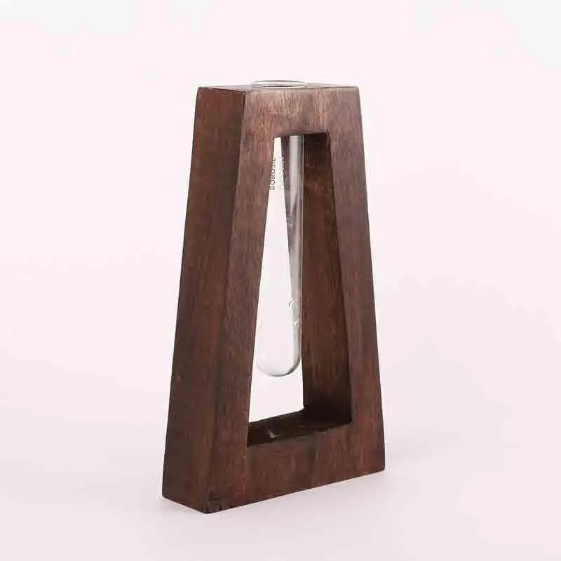 Rhombus Testube Planter - Dark Brown media 6
