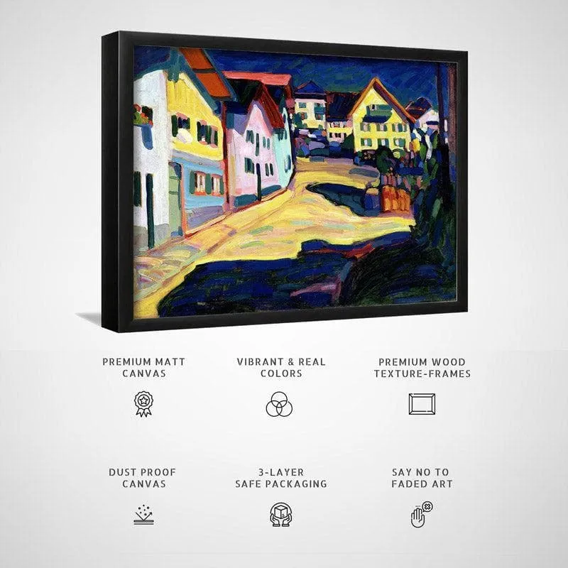 Burggrabenstrasse Canvas Wall Painting - Black Frame media 6