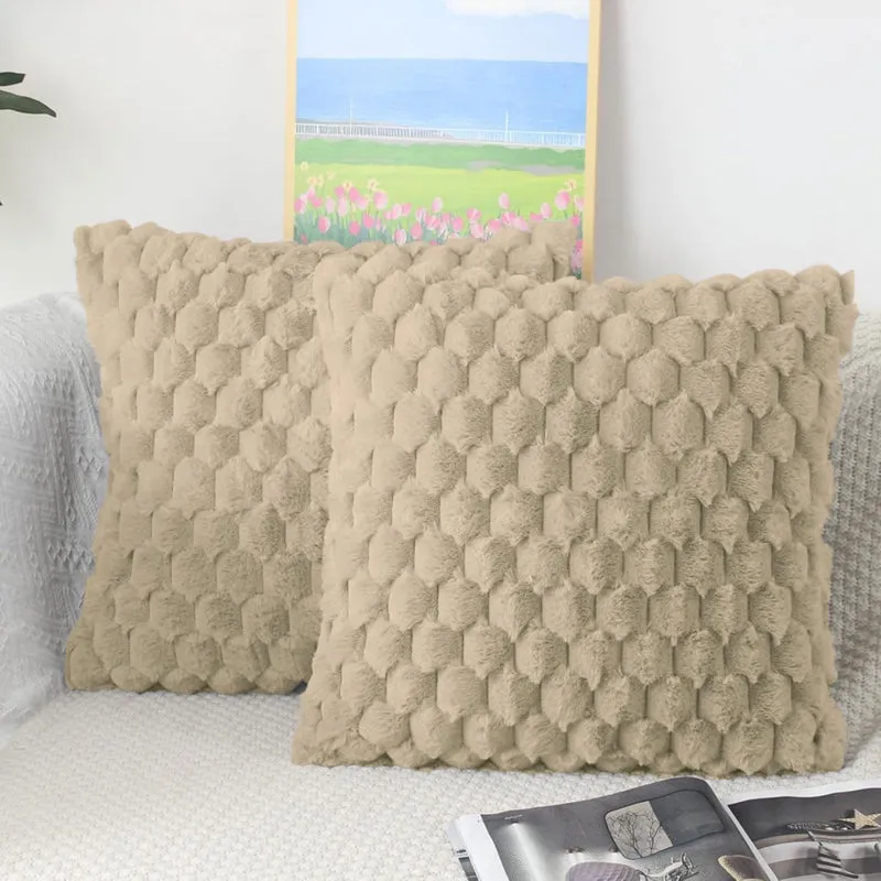Geo Luxe Cushion Cover Set (Beige) - Set Of Two media 2