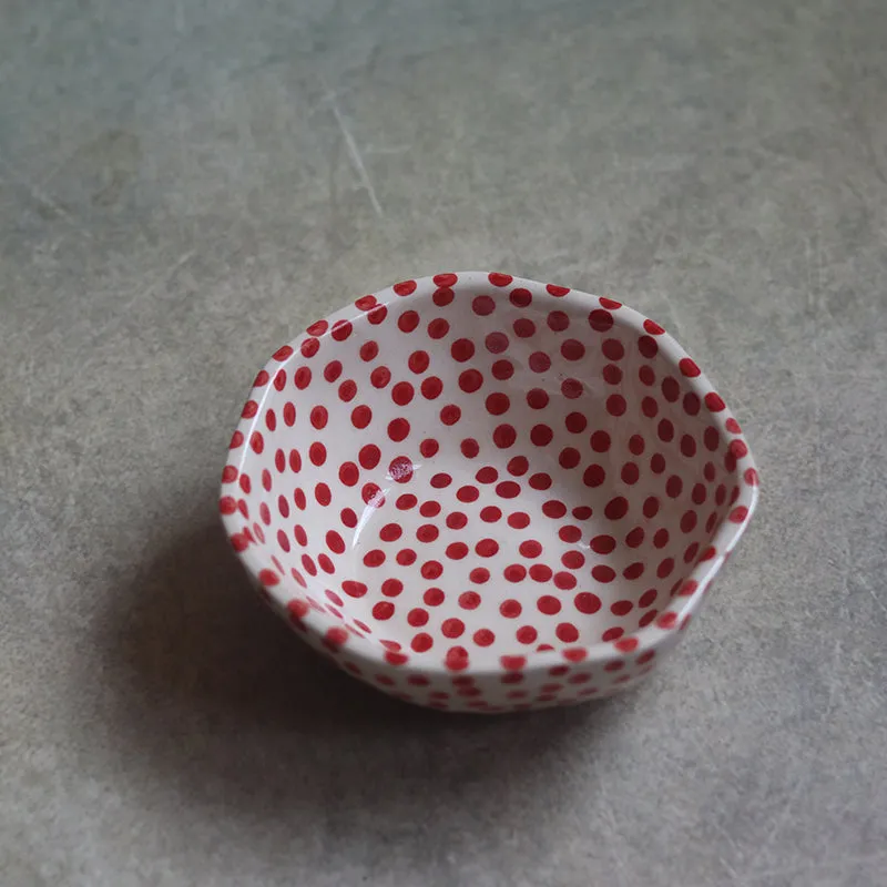 Otello Ceramic Snack Bowl (Red) - 200 mL media 1