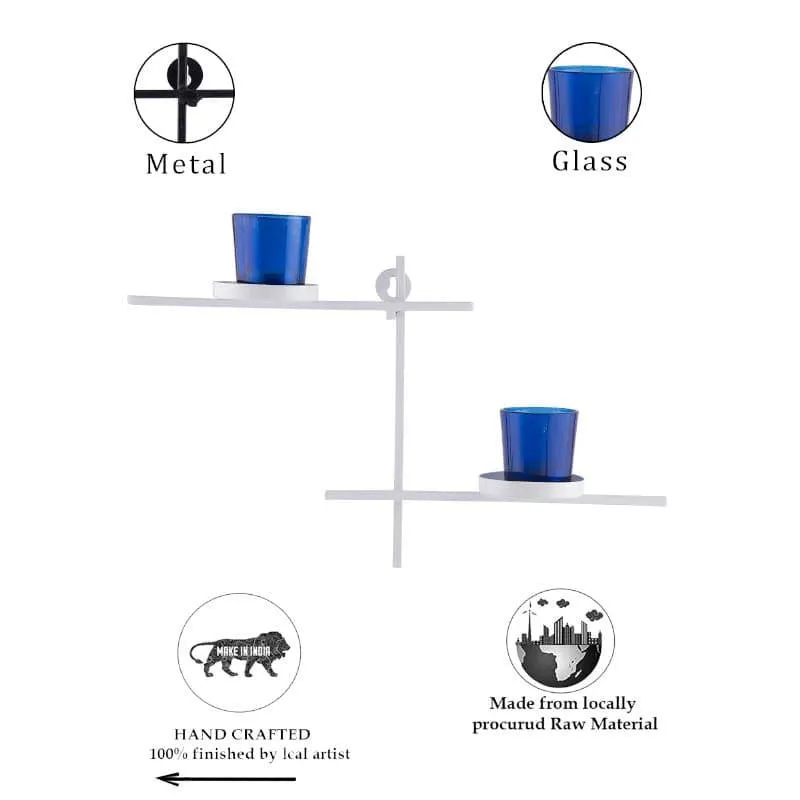 Terra Luminaire Votive Duo (Blue) - Set Of Two media 5