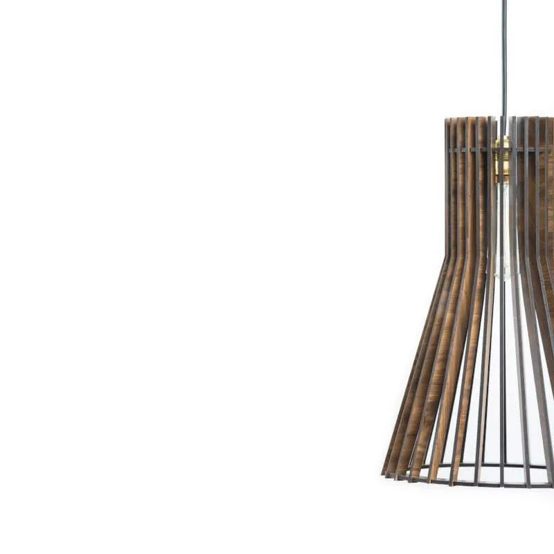 Cone Clan Wooden Ceiling Lamp media 6