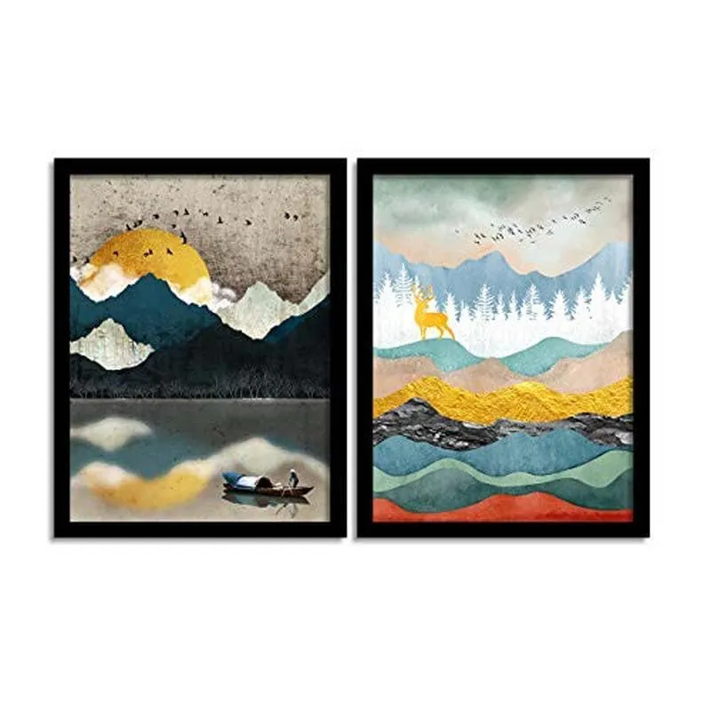 Painted Scenery Wall Art - Set Of Two media 3