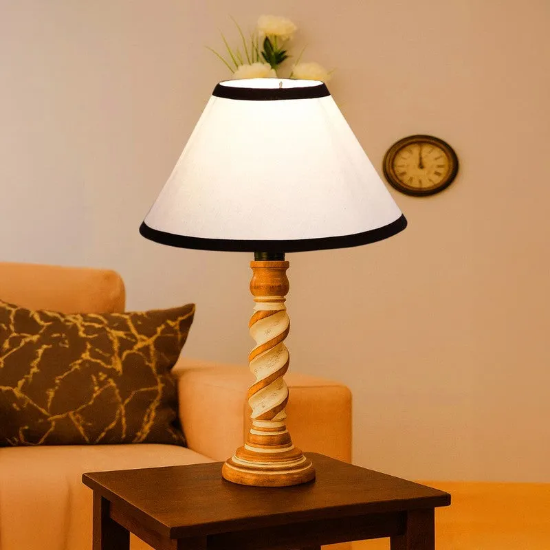 Modera Nexo Wooden Table Lamp - White media 3