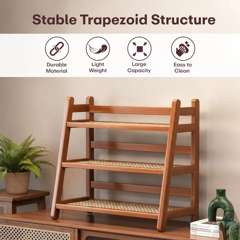 Rioware Nature 3 Tier Wood Racks - Brown media 8