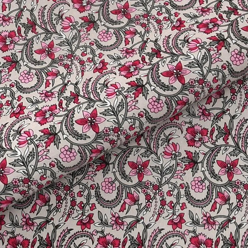 Tridha Printed Cotton Bedsheet (Pink) - 280 TC media 3