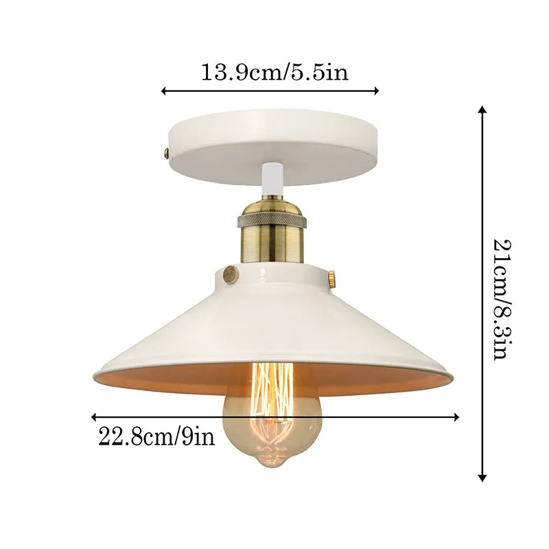 Cove Light Metal Ceiling Lamp - White media 5