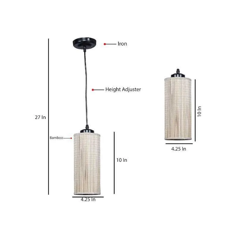 Suvio Bamboo Cane Ceiling Lamp media 7