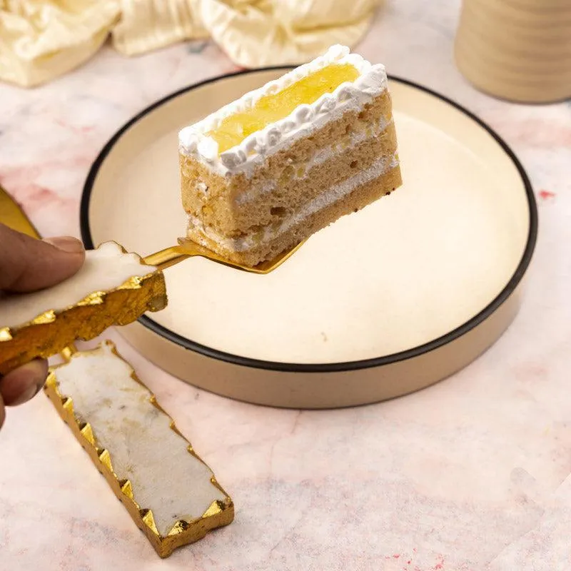 Myle Marble Cake Server & Knife media 5
