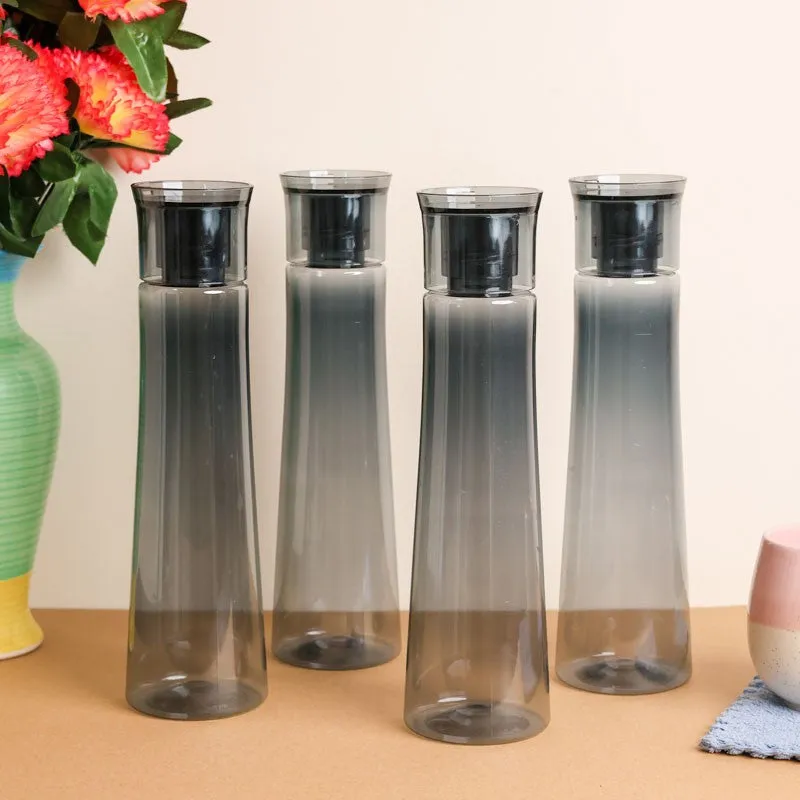 AquaMist Black Clear PET Bottle (1000 mL Each) - Set Of Four media 1