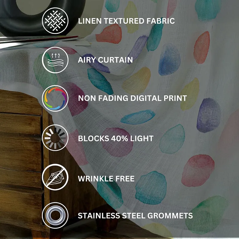 Mistura Linen Texture Sheer Curtain - Set Of Two media 9